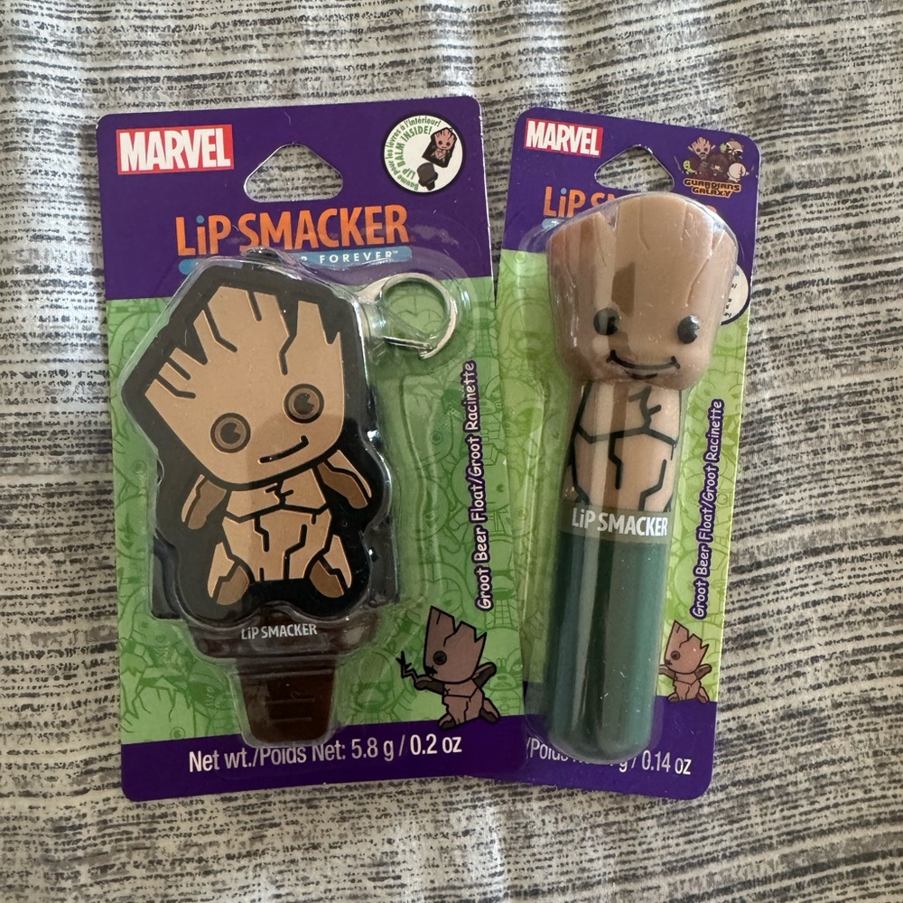Marvel Groot Lip Smacker Duo - Brown and Green